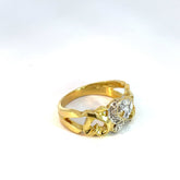 18k Yellow Gold Vintage Tiffany & Co. and Palomo Picasso Loving Heart with Diamond Ring